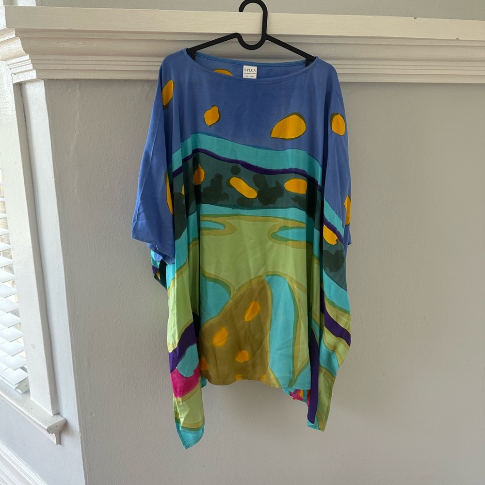 Colorful Abstract Tunic Top